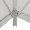 6x8 FT Polycarbonate Greenhouse, Outdoor Walk-in Green House with Vent Window, Hinged Door, Rain Gutter, Heavy-Duty Aluminum Hot House for Backyard Ga